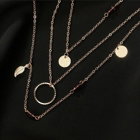 Necklace layered BOHO Versatile Cute Zinc alloy - Picture 4 of 10